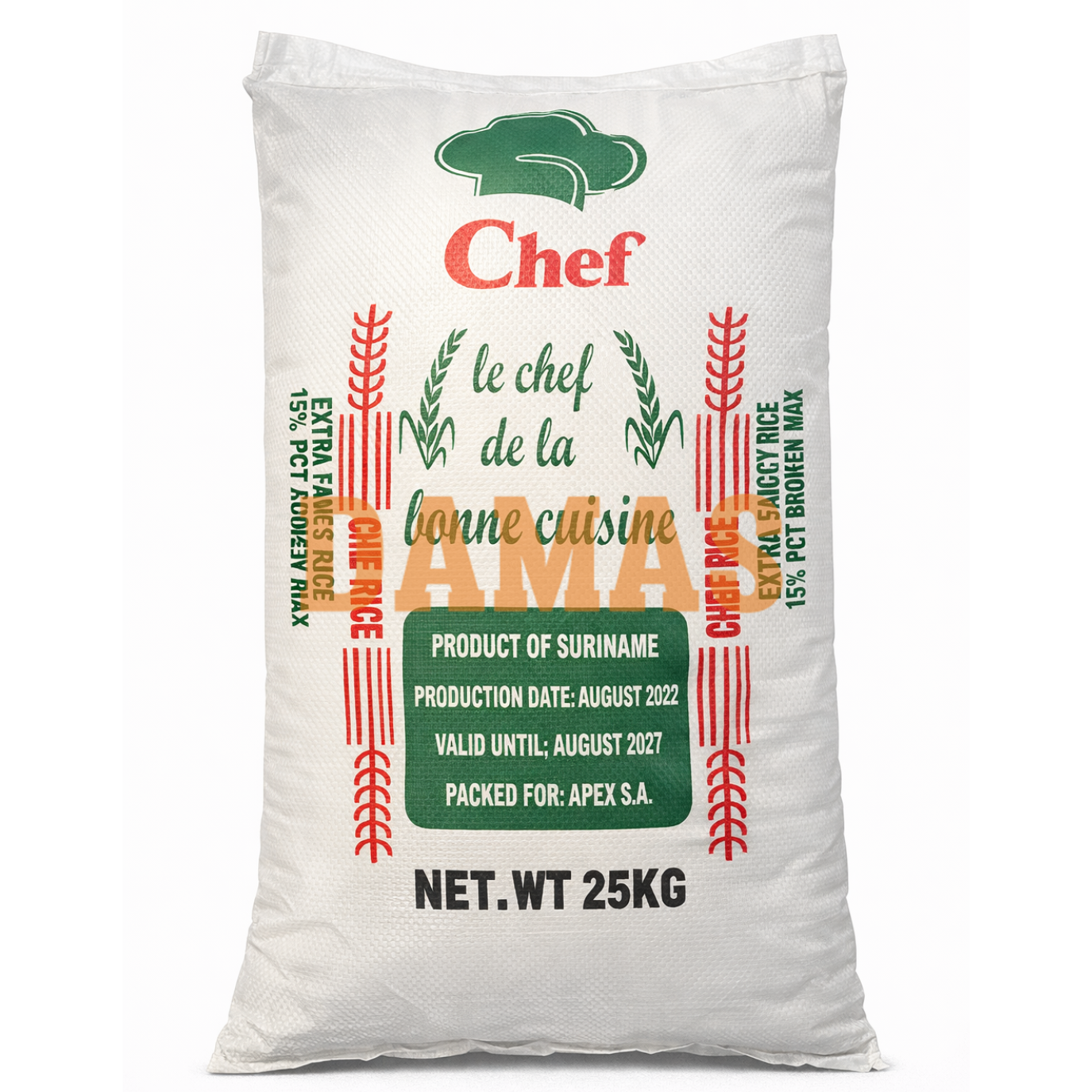 DIRI CHEF 25KG SURINAME