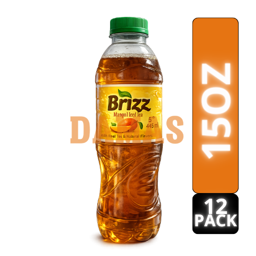 BRIZZ MANGO ICED TEA 15OZ