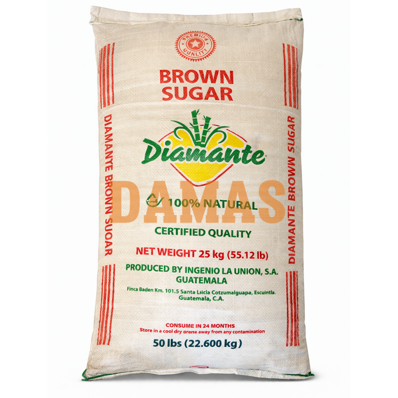 SUCRE DIAMENTE ROUGE 25KG(55LBS)